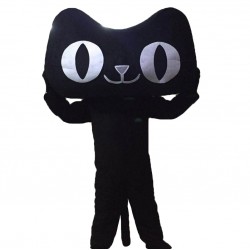 Black Cat Mascot Costume