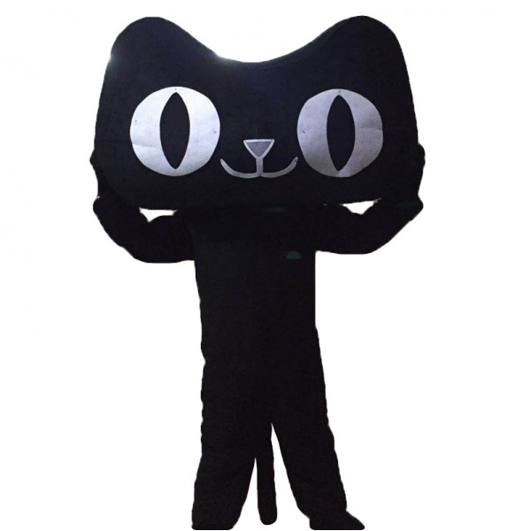 Black Cat Mascot Costume