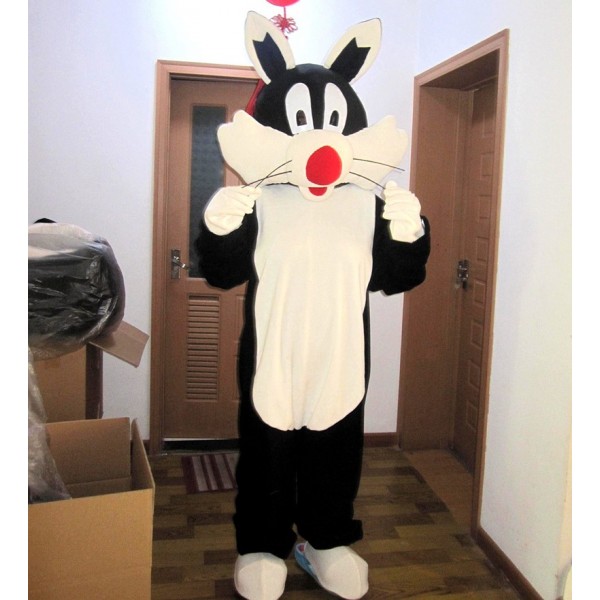 Black Cat Mascot Costume