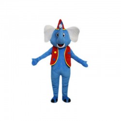 Blue Elephant Mascot Costume