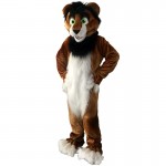 Brown Lion Dog Fox Mascot Costume
