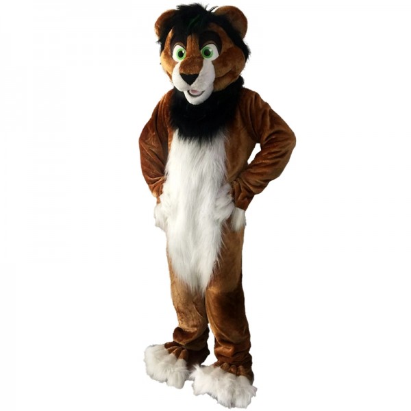 Brown Lion Dog Fox Mascot Costume