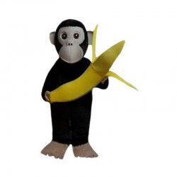 Chimpanzees and Banana Mascot Costume