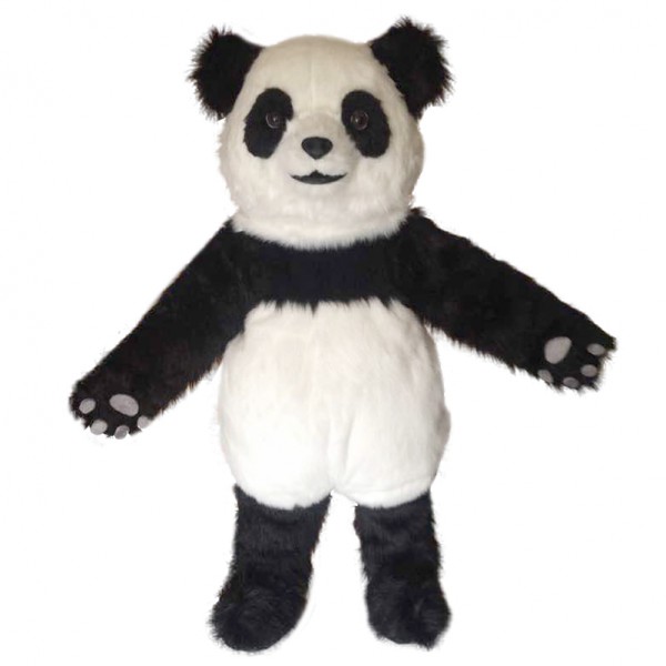 Giant Panda high quality Long hair Mascot Costume