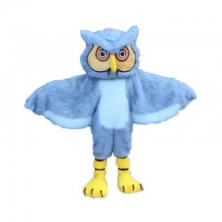 Gray Long-haired Owl Mascot Costume