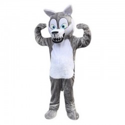 Gray Wolf Mascot Costume