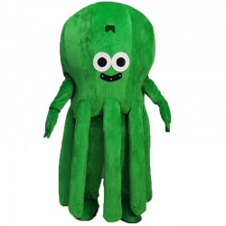 Green Octopus Mascot Costume