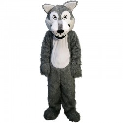 Grey Wolf Mascot Costume