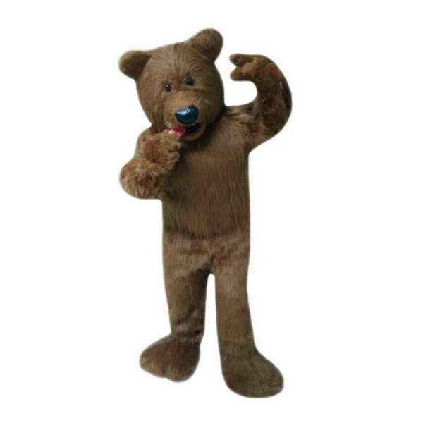 High Quality Plush brown bear Mascot Costume