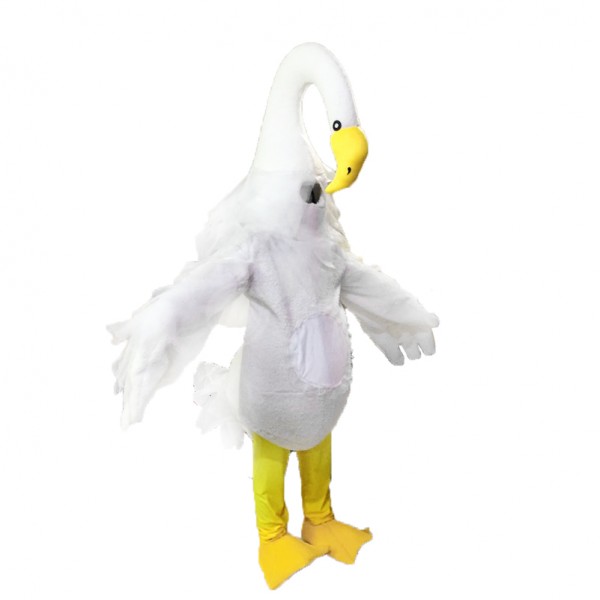 Long Necked Swan Mascot Costume