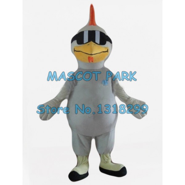 cool big white rooster Mascot Costume