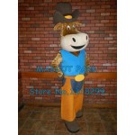 New Dairy Cow Cowboy Mascot Costume