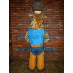 New Dairy Cow Cowboy Mascot Costume
