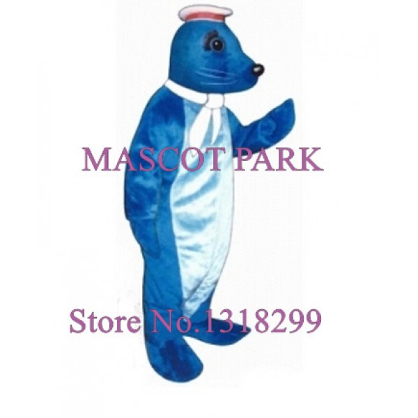 blue navy seal Mascot Costume