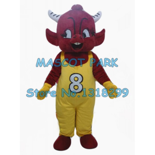 little red bull Mascot Costume