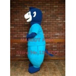 blue Meerkat Mascot Costume