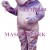 Adorable Purple Baby Elephant Mascot Costume