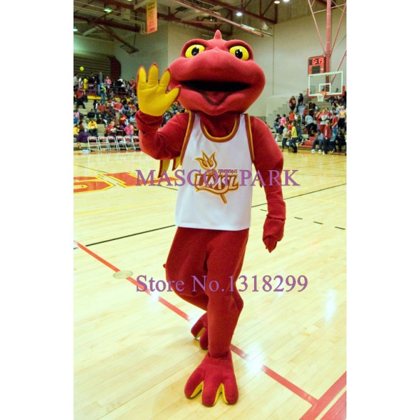 Sport Red Frog Mascot Costume