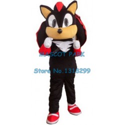 popular cartoon black shadow hedgehog Mascot Costume