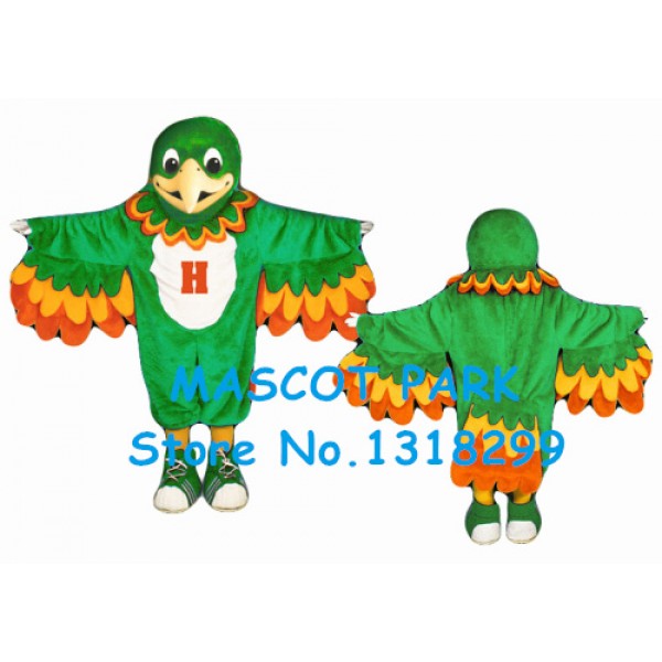 green parrot Mascot Costume