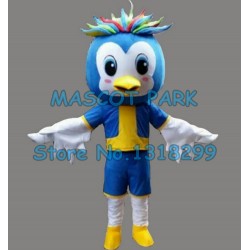 little blue luky bird Mascot Costume