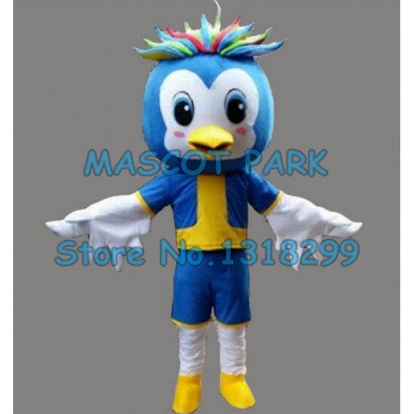 little blue luky bird Mascot Costume