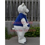 new quality polar bear Mascot Costume