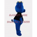 customized blue king pig Mascot Costume