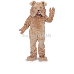 Tan Bulldog Mascot Costume