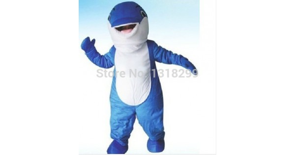Blue Whale orca Mascot Costume