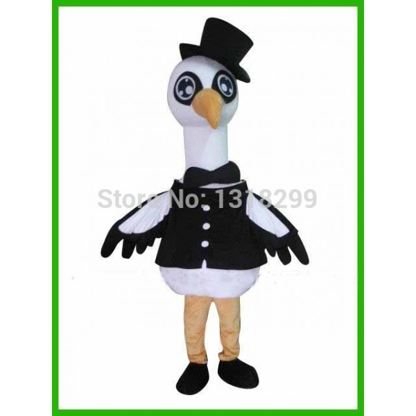 Mr.Crane Bird Mascot Costume