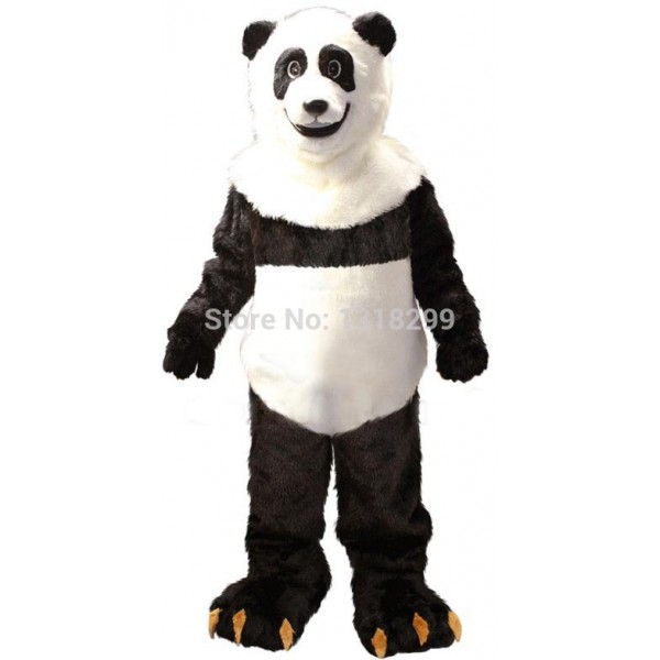 Smiling Panda Mascot Costume