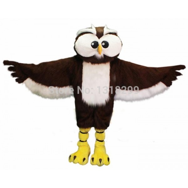 Wide-Eyed Owl Mascot Costume
