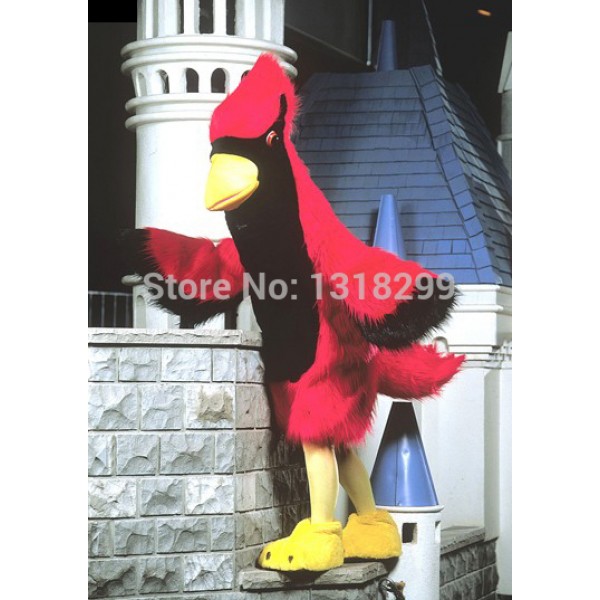 Red Parrot Cardinal Mascot Costume
