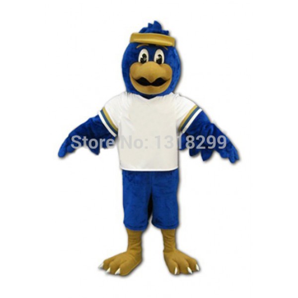 Blue hawk Mascot Costume