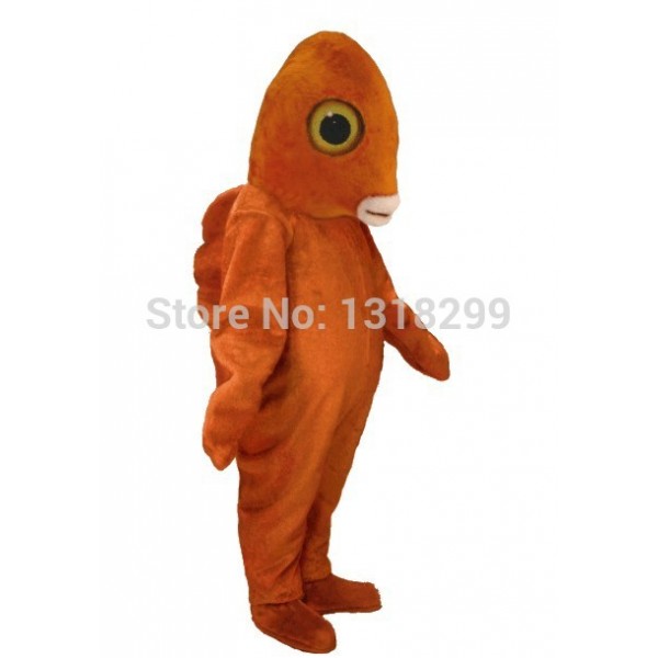 Orange Garibaldi Fish Mascot Costume