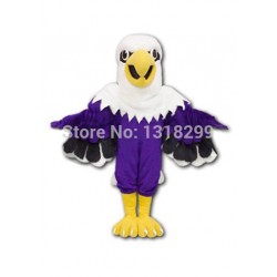 Purple Eagle Mascot Costume
