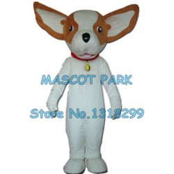 white dog Mascot Costume