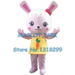 pink rabbit Mascot Costume