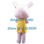 pink rabbit Mascot Costume