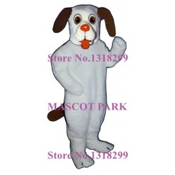 White Beagle Mascot Costume