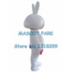 white rabbit Mascot Costume