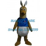 blue Kangaroo Mascot Costume