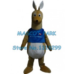 blue Kangaroo Mascot Costume