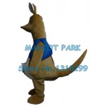 blue Kangaroo Mascot Costume