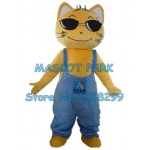 yellow cat Mascot Costume
