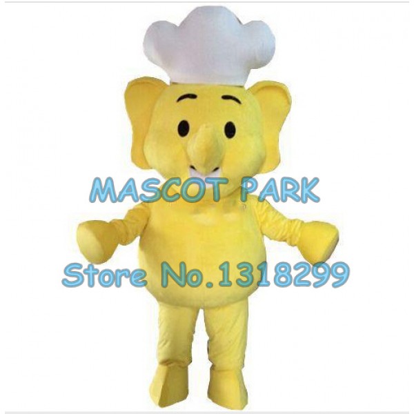 elephant chef Mascot Costume
