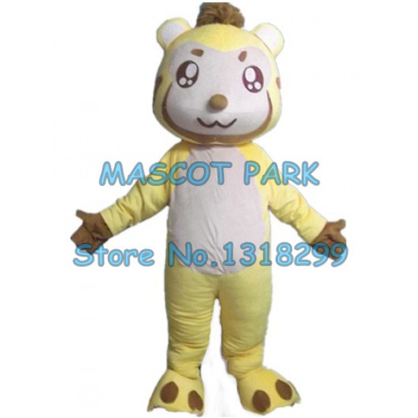 yellow fox Mascot Costume