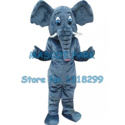 grey elephant Mascot Costume cute elephant