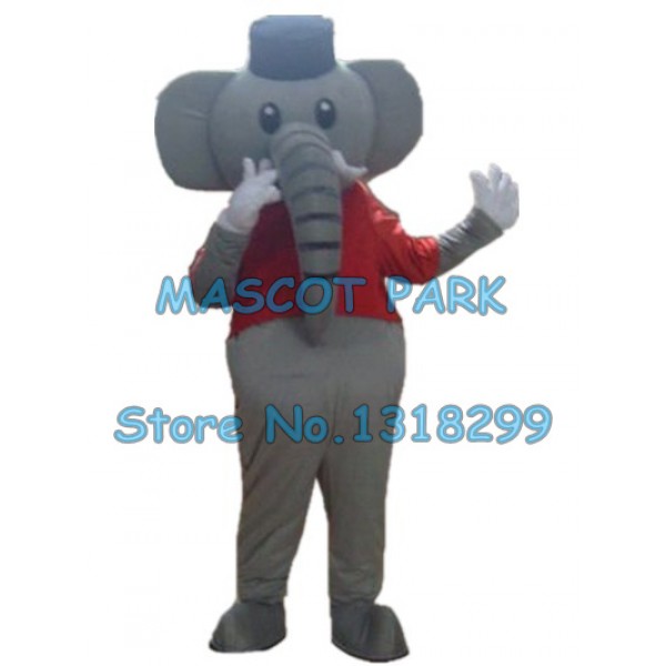 grey elephant Mascot Costume cute elephant